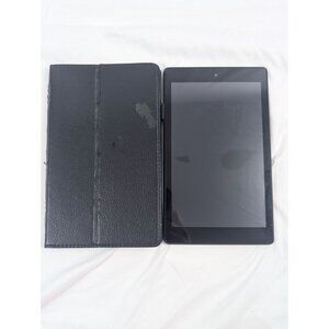 Amazon Fire HD Tablet 8 w/ Alexa 8" HD Display 16GB SX034QT Black Leather Case
